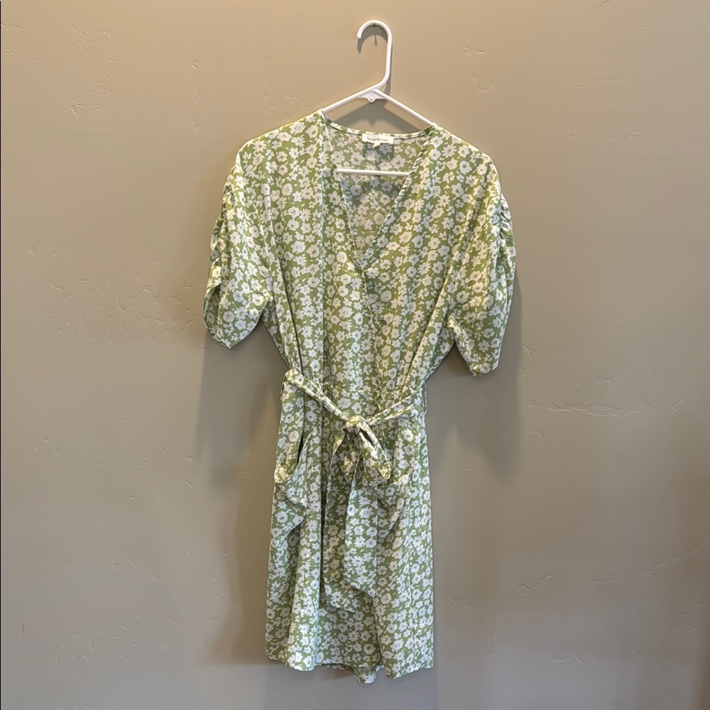 Heartloom Green Ditsy Floral Dress